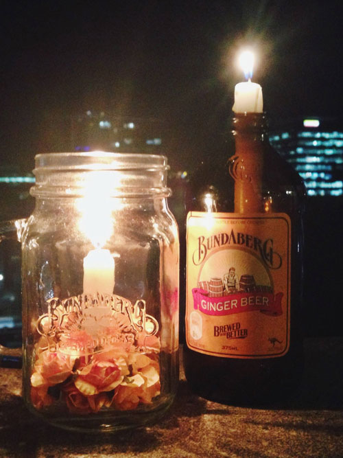 Candle Holder Bundaberg Brewed Drinks
