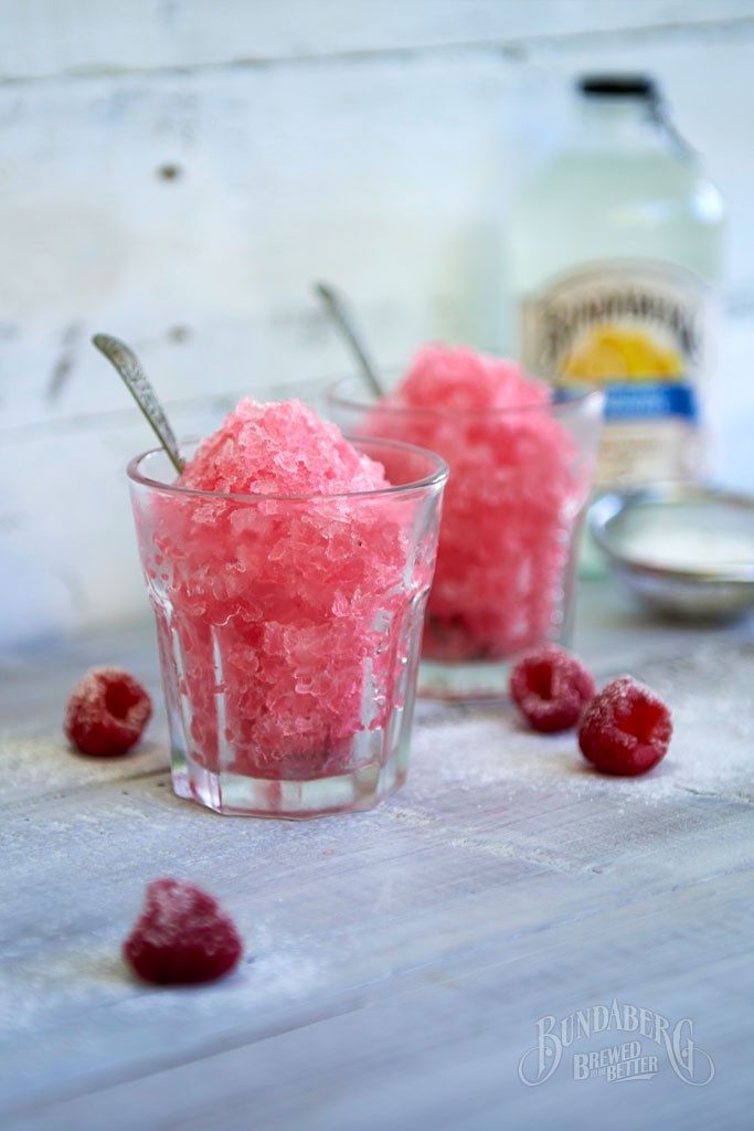 Raspberry Traditional Lemonade Granita