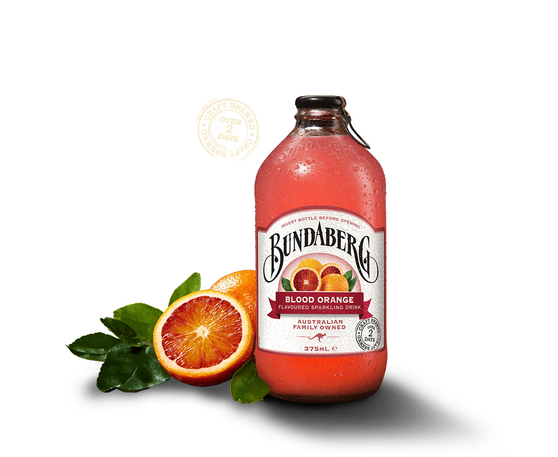 Australian brewed blood orange drink