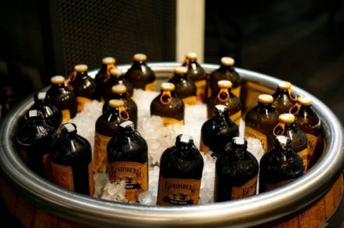 Bucket of ice cold root beer and sarsaparilla 